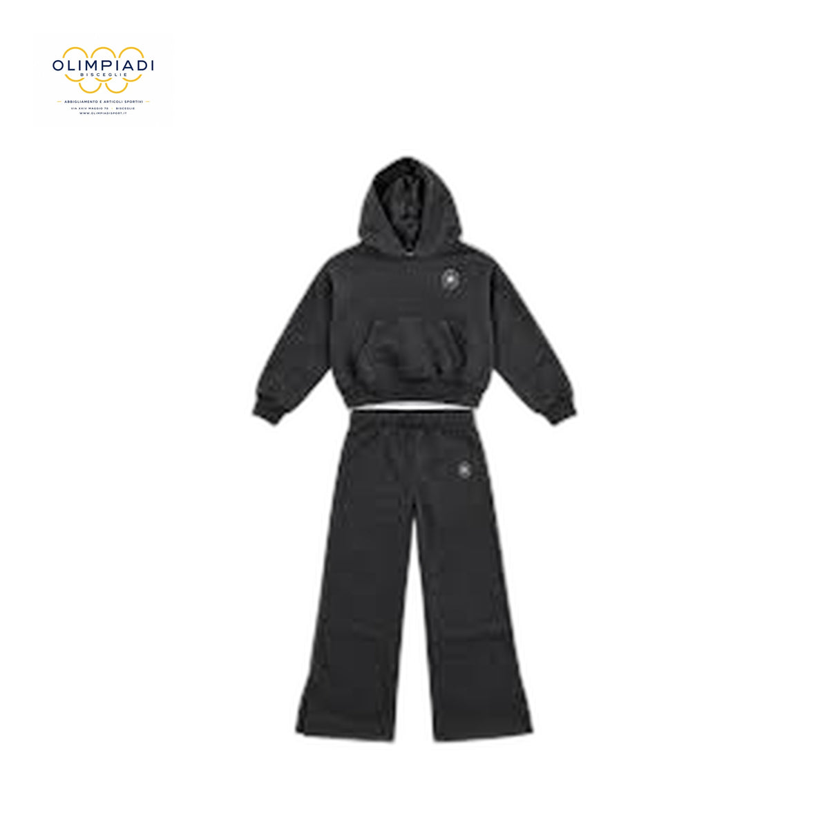CONVERSE TUTA FELPA CAPPUCCIO E PANTALONE BAMBINA 4CK121-GDA