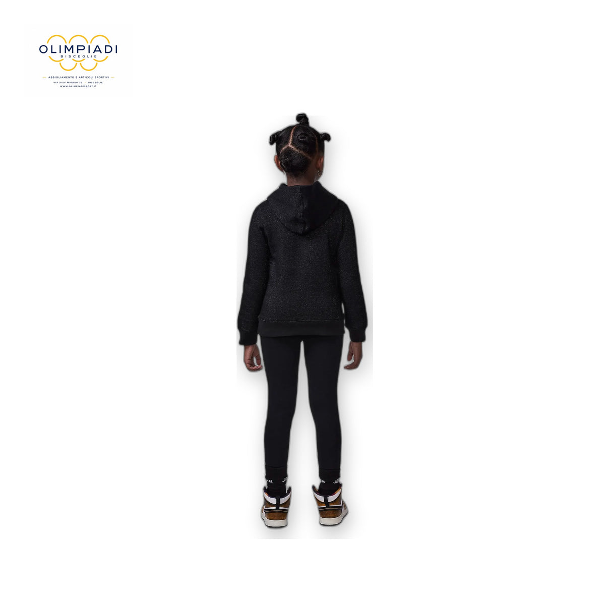 JORDAN TUTA FELPA E LEGGINGS SEE ME SHINE BAMBINA NERA 35D565-023