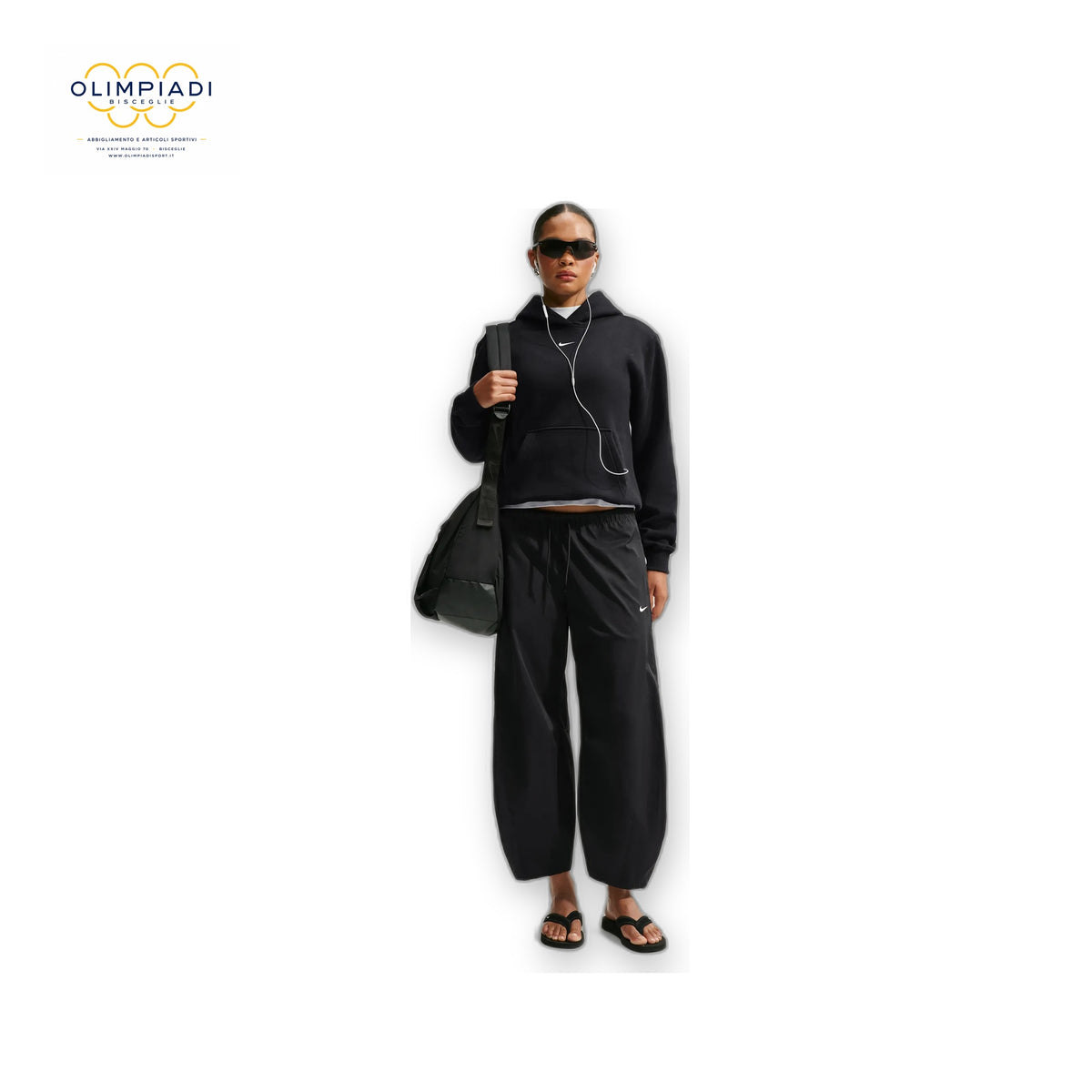 NIKE FELPA CAPPUCCIO STUDIO FLEECE DONNA IM8100-010