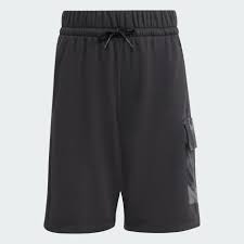 ADIDAS J CAMO FT SHORT BLACK/CARBON (KB6840)