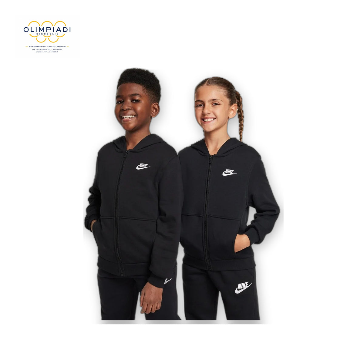 NIKE FLEECE FELPA COTONE - FD3017-010