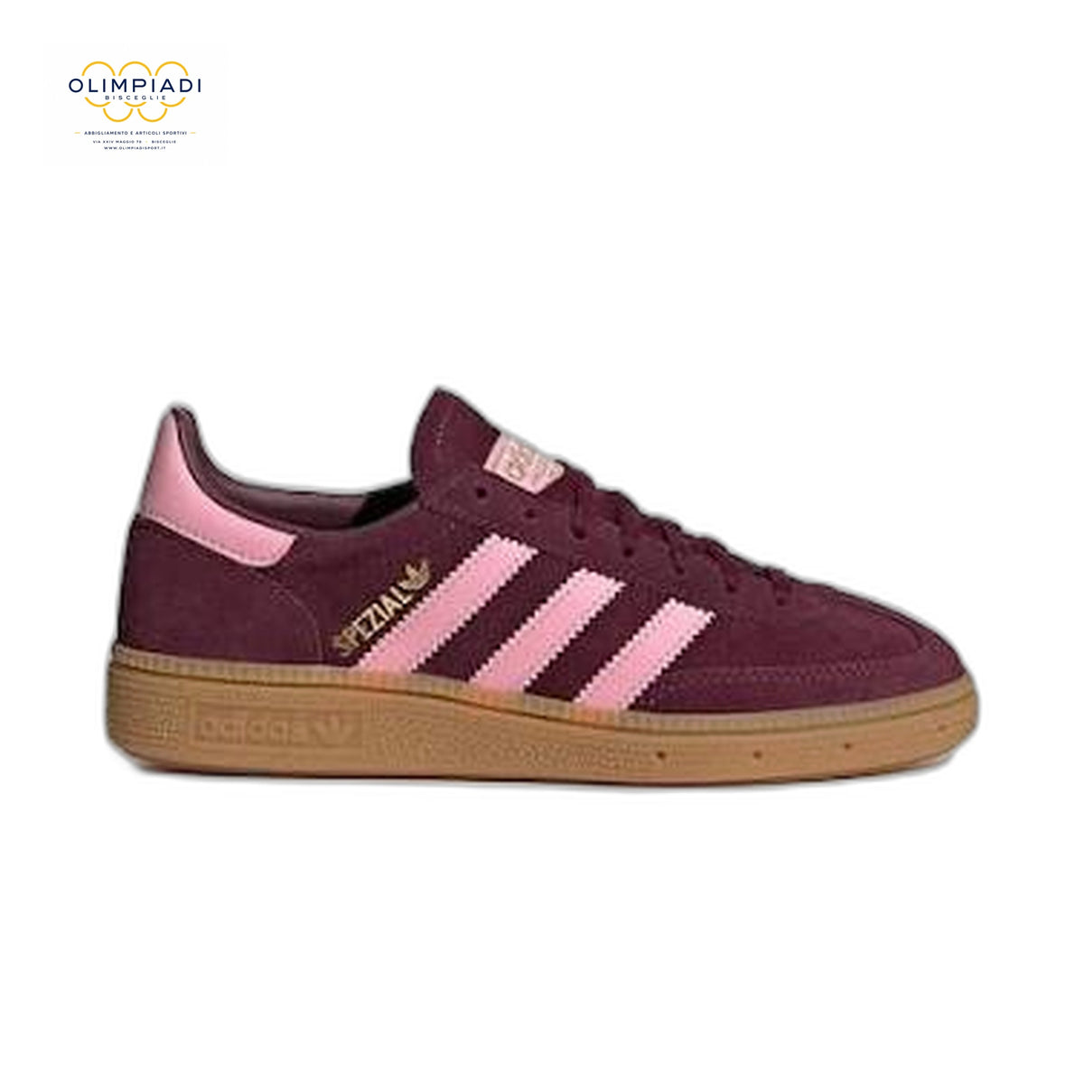 ADIDAS SNEAKERS HANDBALL SPEZIAL DONNA BORDEAUX/ROSA KI6804