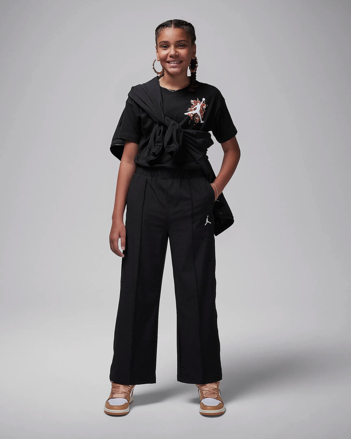 JORDAN PANTALONI K 45D346-023 NERO