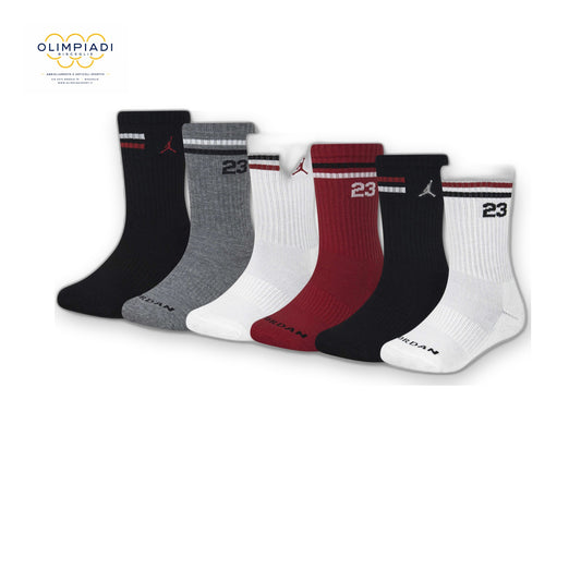 JORDAN CALZE ICON STRIPE 6 PAIA BAMBINO BJ0871-023