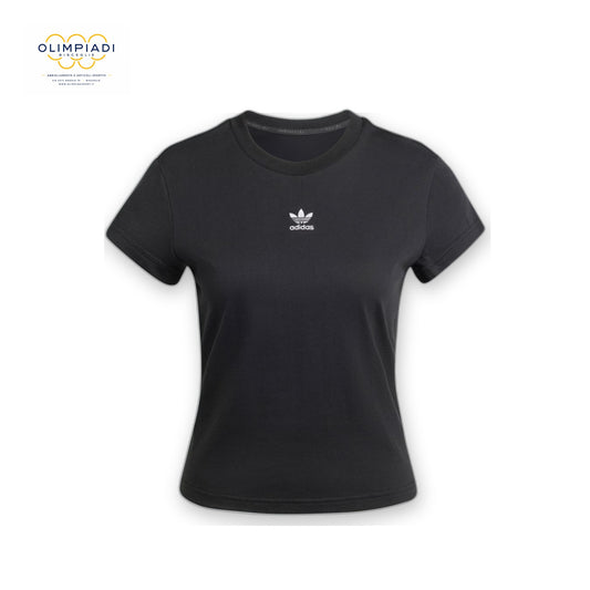 ADIDAS T-SHIRT ESSENTIALS SLIM DONNA NERA IW5707