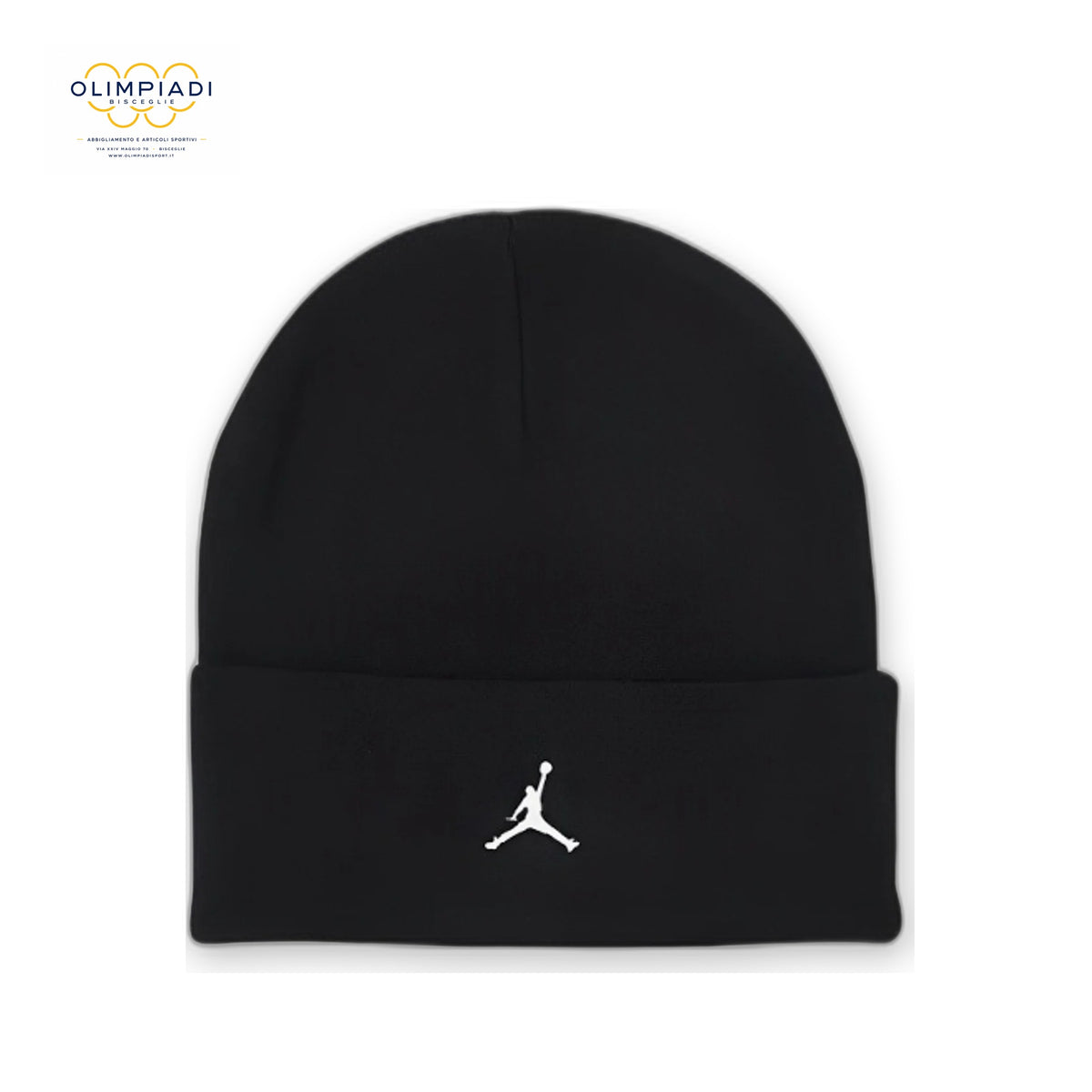 JORDAN CAPPELLO LANA CUFFED BAMBINO NERO 9A0063-023