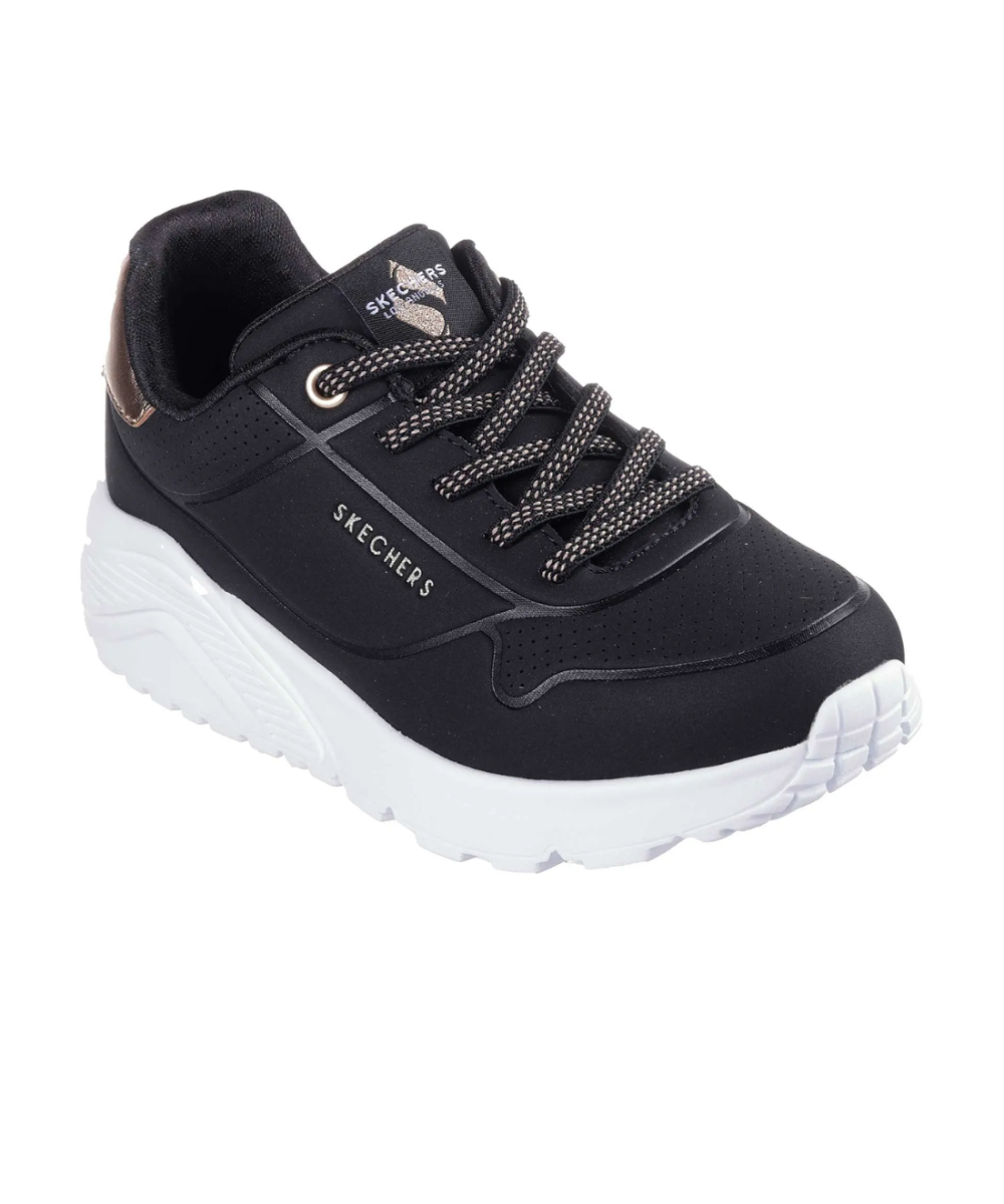 SKECHERS UNO LITE-METALLIC K 310384 BLK