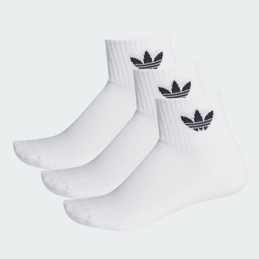 ADIDAS 1/4 SOCKS 3P WHITE/WHITE/BLACK (FT8529)