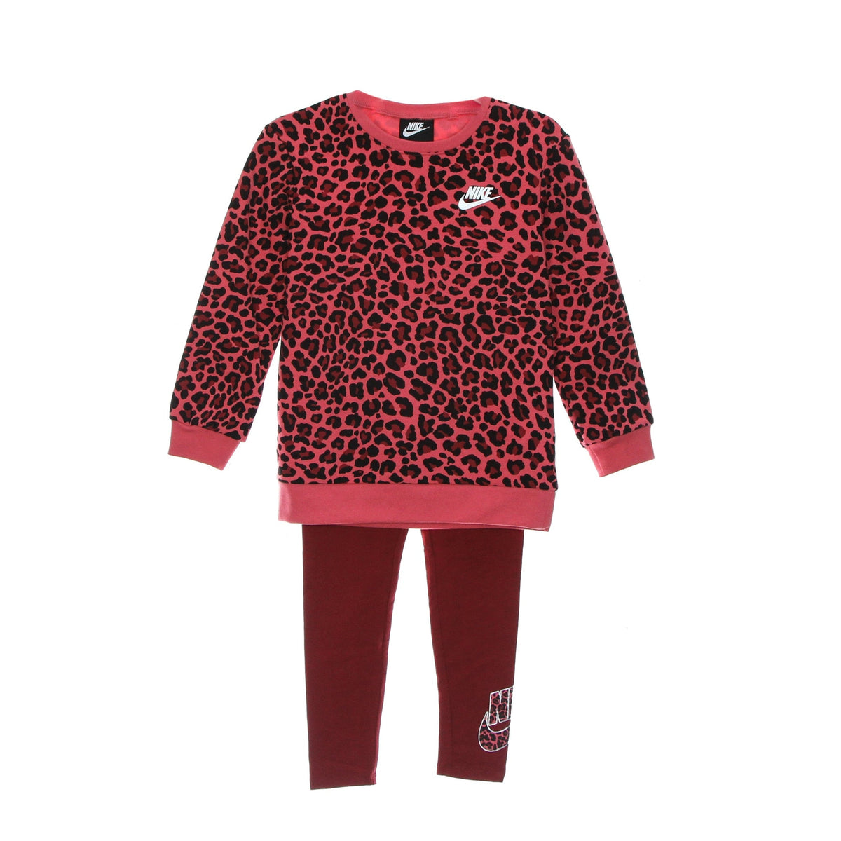 Nike completo felpa e leggings Fleece bambina 36I278-R0M