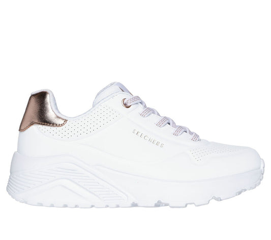 SKECHERS UNO LITE-METALLIC K 310384 WHT