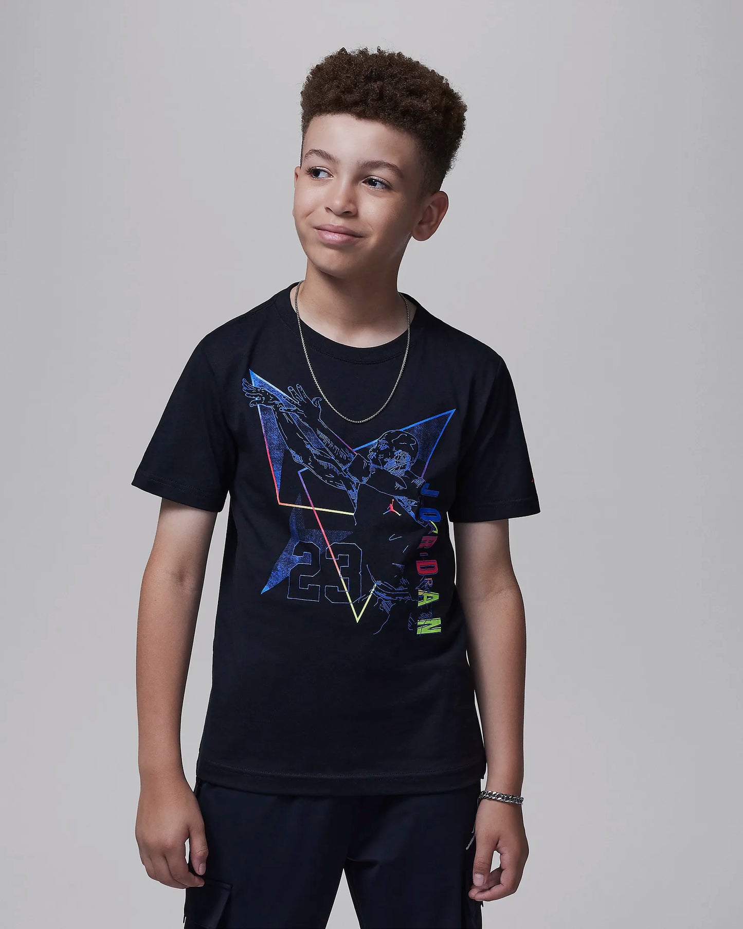 JORDAN T-SHIRT K 95D527-023 NERO