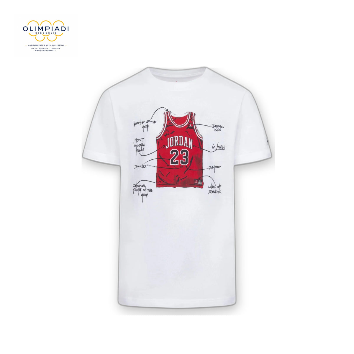 JORDAN T-SHIRT THE JERSEY BAMBINO 95C981-001