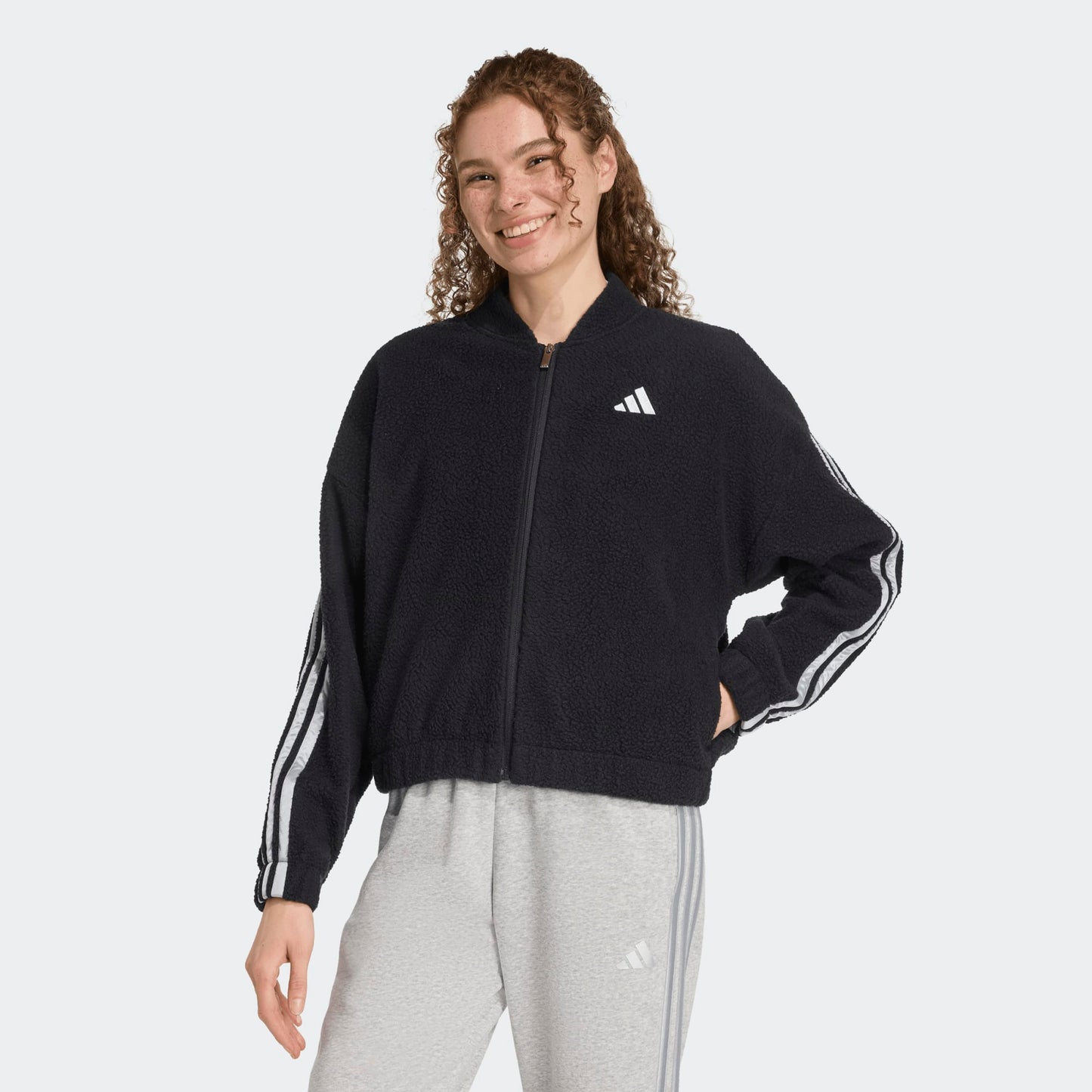 ADIDAS W HOL FZ BLACK/SILVMT JM1891