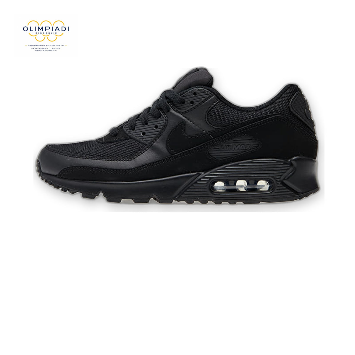 NIKE SNEAKERS AIR MAX 90 UOMO NERO CN8490-003