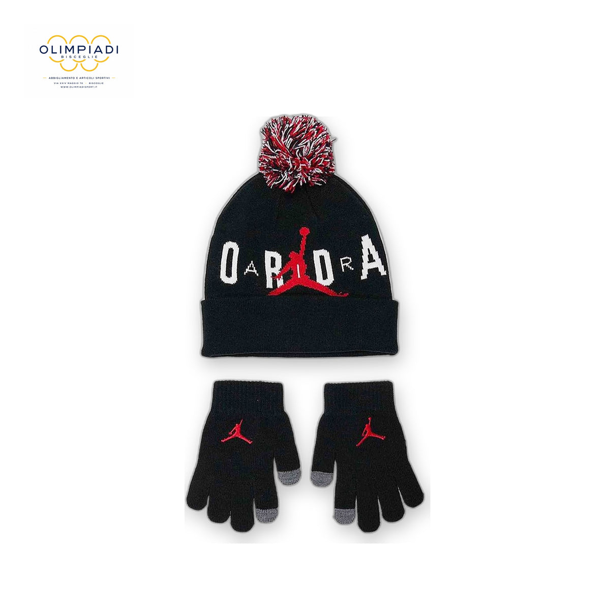 JAN JORDAN HBR POM BEANIE SET 023 9A0869-023