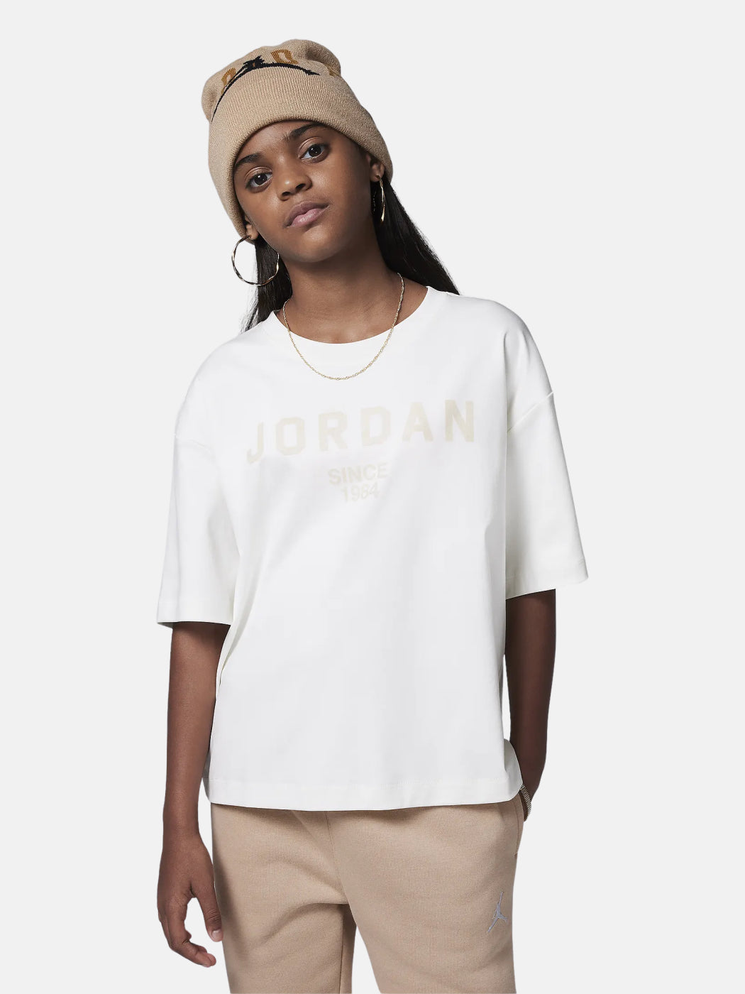 JORDAN T-SHIRTK 45D334-782 BIANCO
