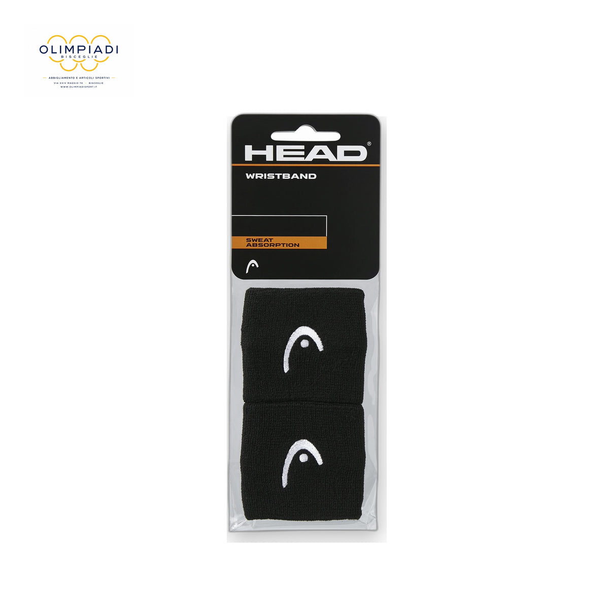 HEAD 285850 LOGO 2.5 POLSINI CORTI BLACK