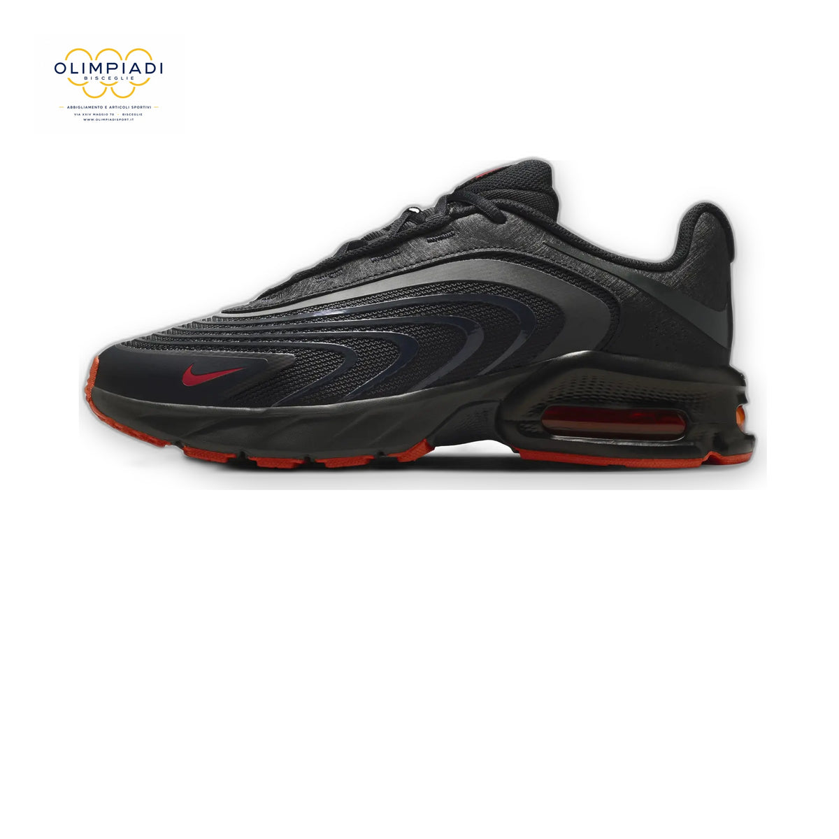 NIKE SNEAKERS AIR MAX FIRE UOMO ANTRACITE/ROSSO IR0819-013