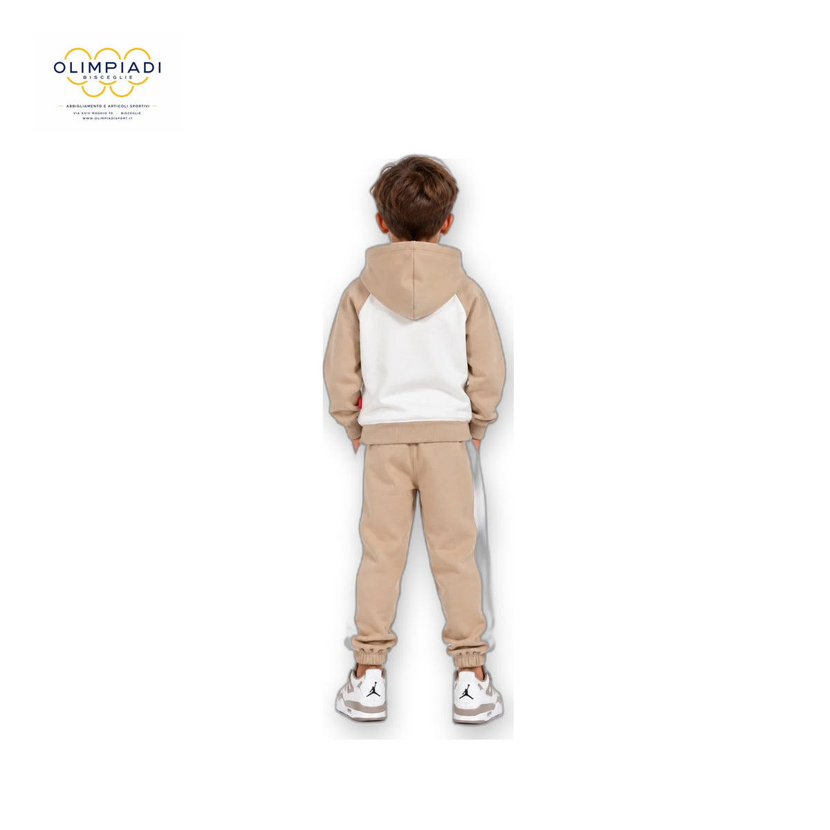 JORDAN TUTA FELPA CAPPUCCIO MJ AIR HBR BAMBINO 85G184-X0L