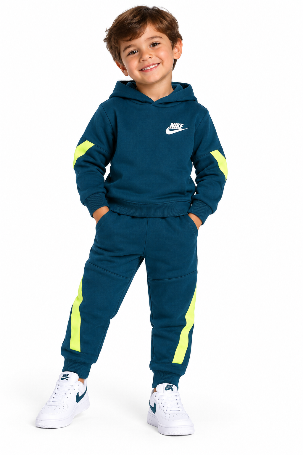 NIKE TUTA FELPA TAPE NEONATO 66L157-U9C