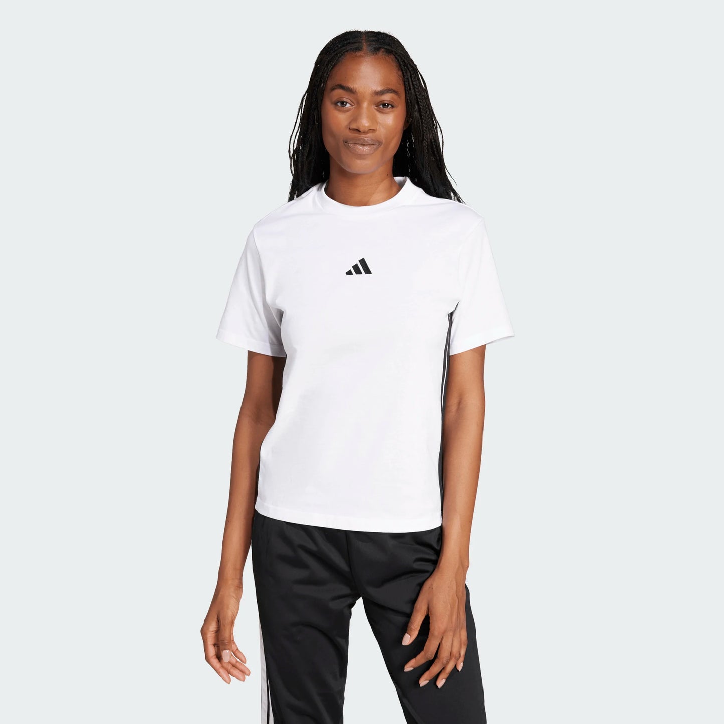 ADIDAS W 3S SJ T WHITE/BLACK (JD0844)