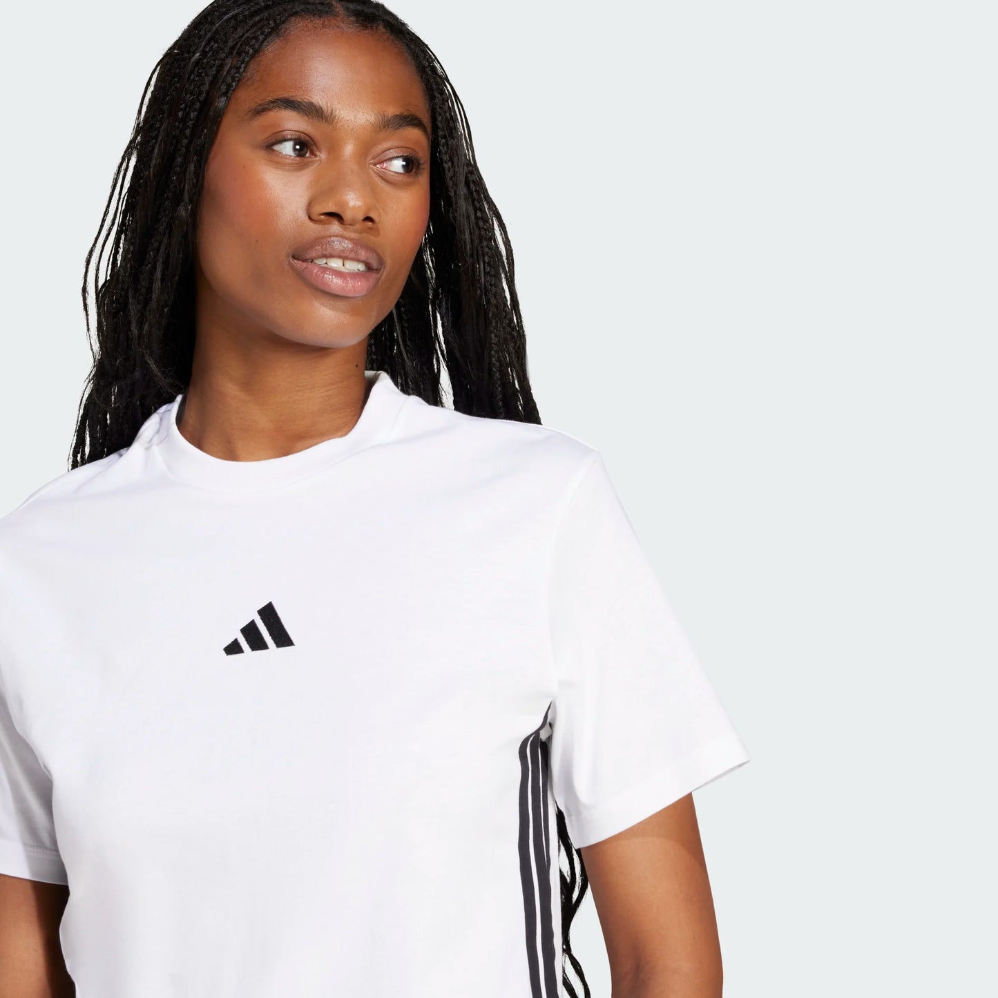 ADIDAS W 3S SJ T WHITE/BLACK (JD0844)