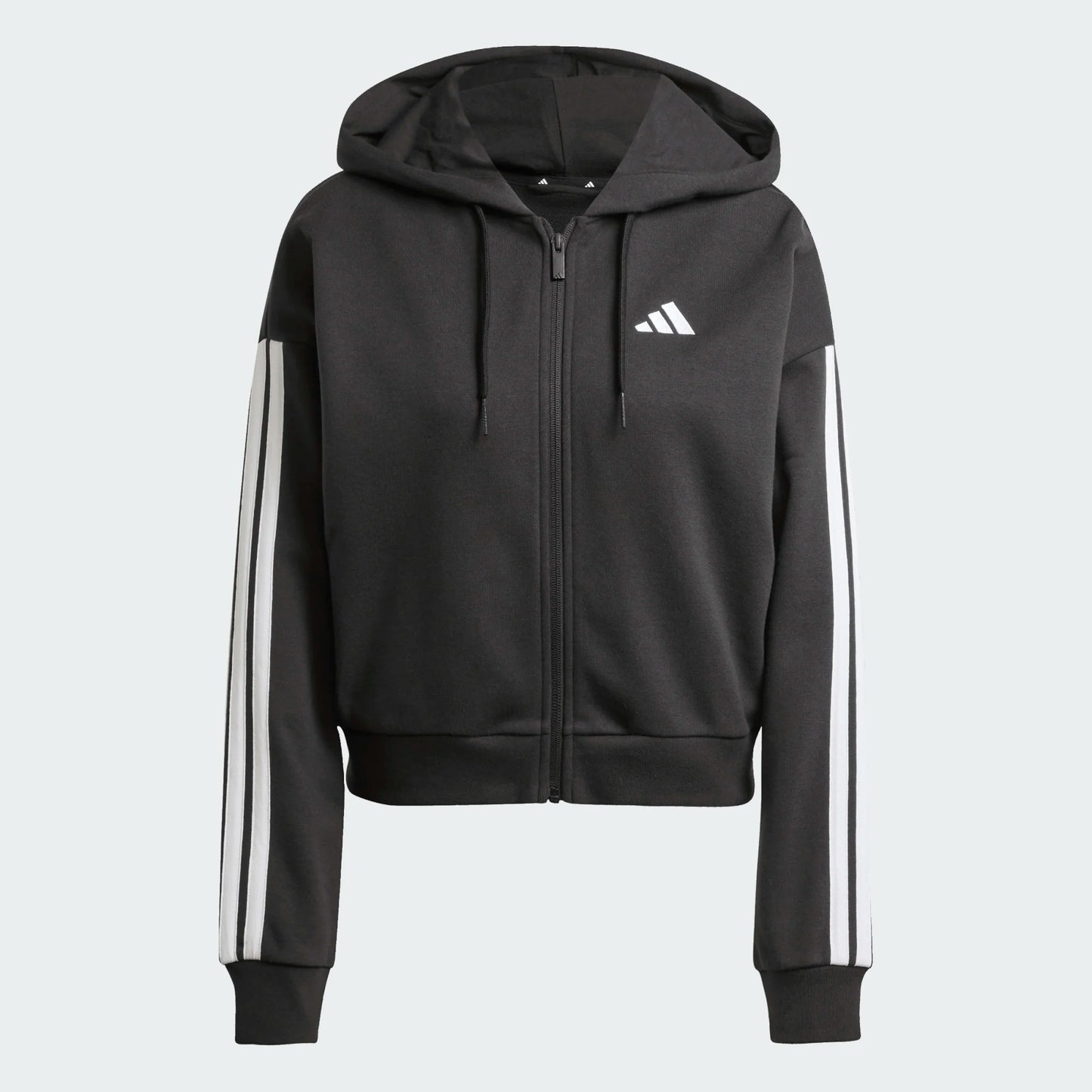 ADIDAS W 3S FT FZ HD BLACK/WHITE (JE0052)