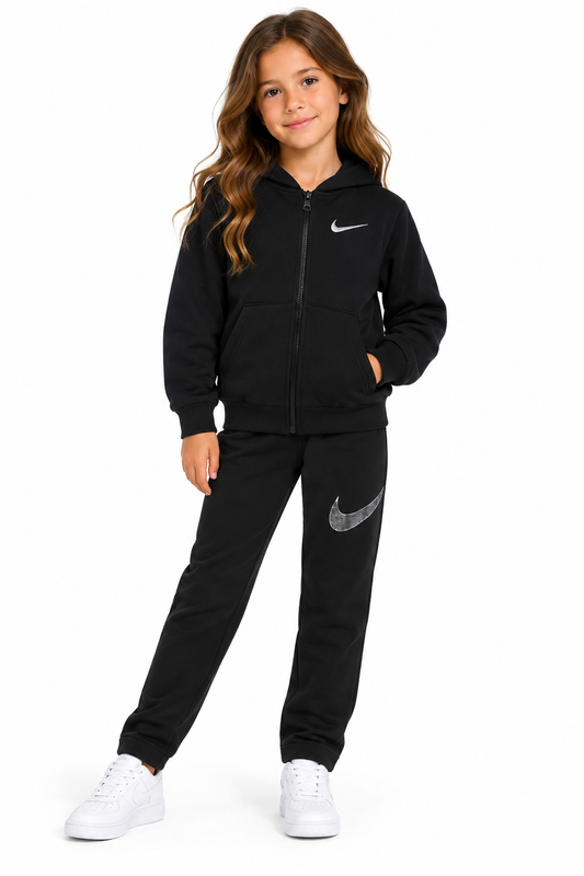 NIKE COMPLETO FELPA CON CAPPUCCIO E LEGGINGS SHINE BAMBINA 36M459-023