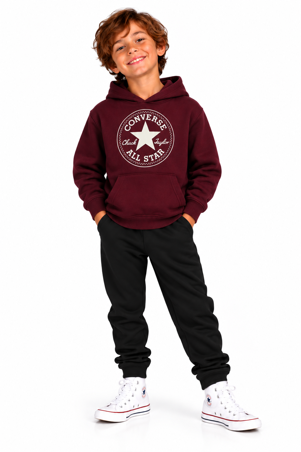 CONVERSE FELPA CAPPUCCIO FLEECE BAMBINO 9CC858-R85