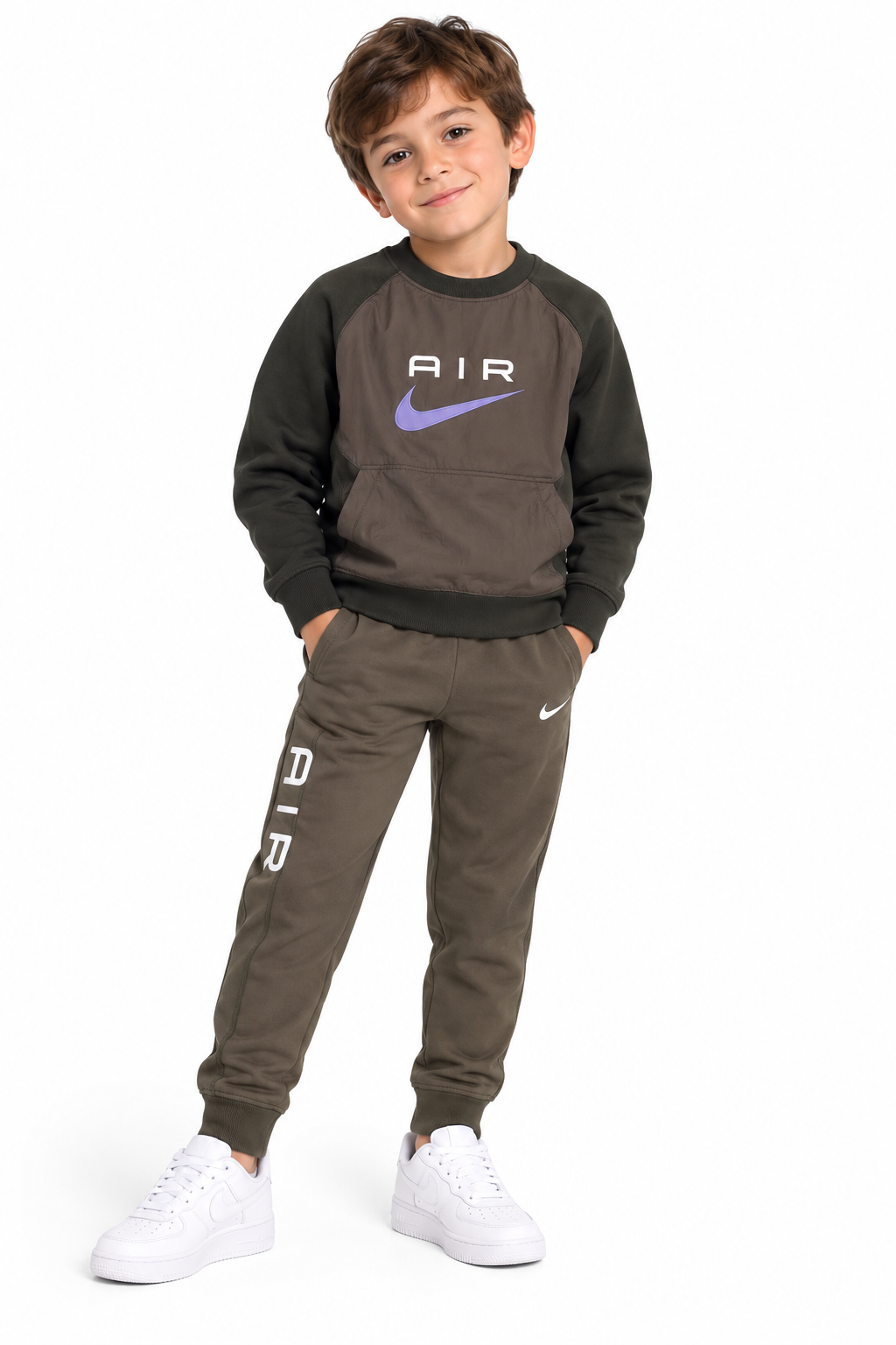 NIKE TUTA AIR GIROCOLLO BAMBINO 86J792-E6F