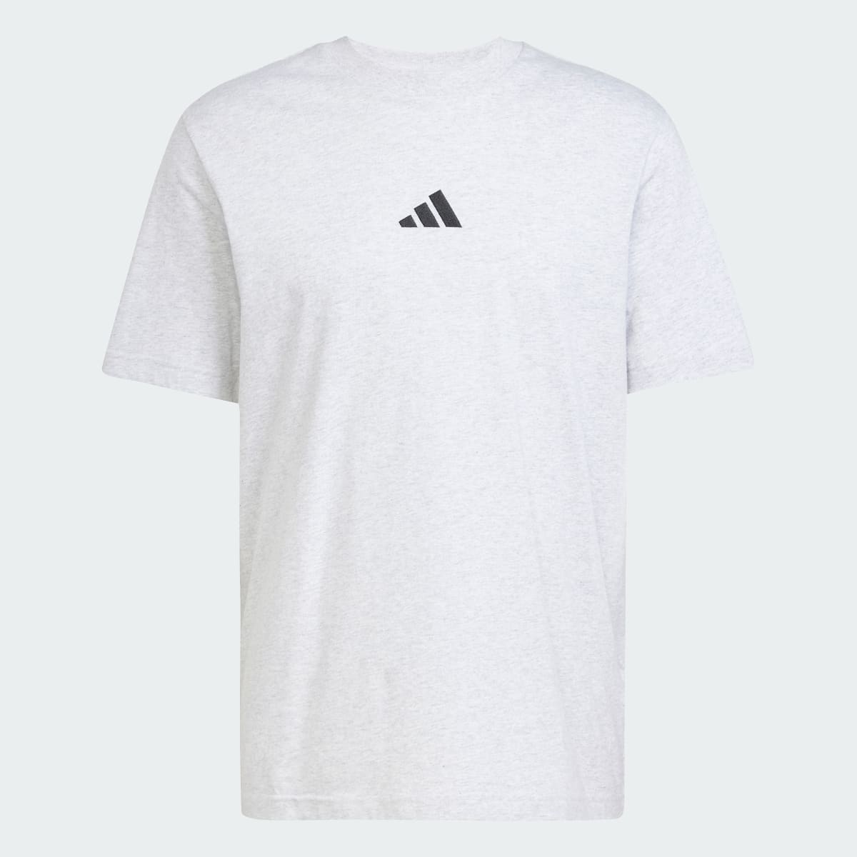 Adidas t-shirt Essentials Small Logo uomo grigio/nero JF1100