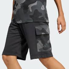 ADIDAS J CAMO FT SHORT BLACK/CARBON (KB6840)