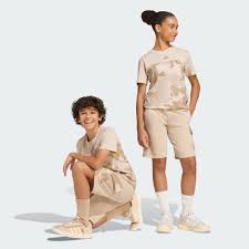 ADIDAS J CAMO FT SHORT CRLI/HEMP (KB6843)