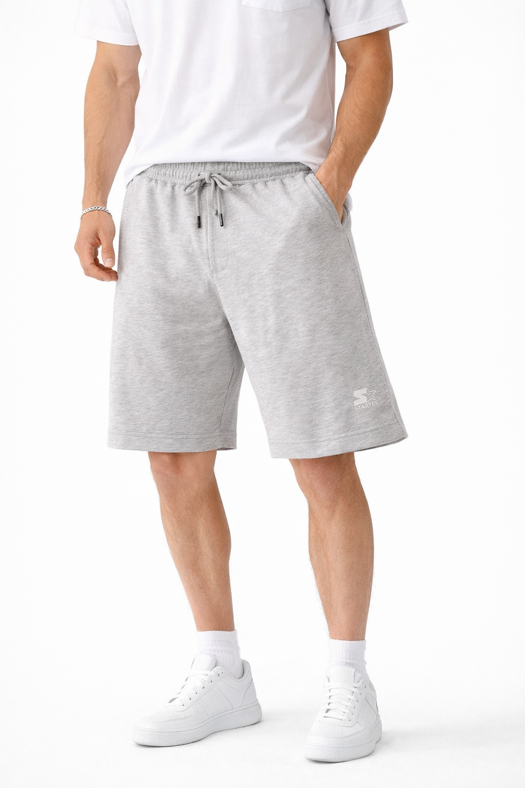 SHORT M 74513 GRIGIO MELANGE