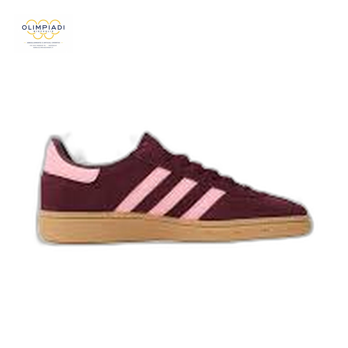ADIDAS SNEAKERS HANDBALL SPEZIAL DONNA BORDEAUX/ROSA KI6804