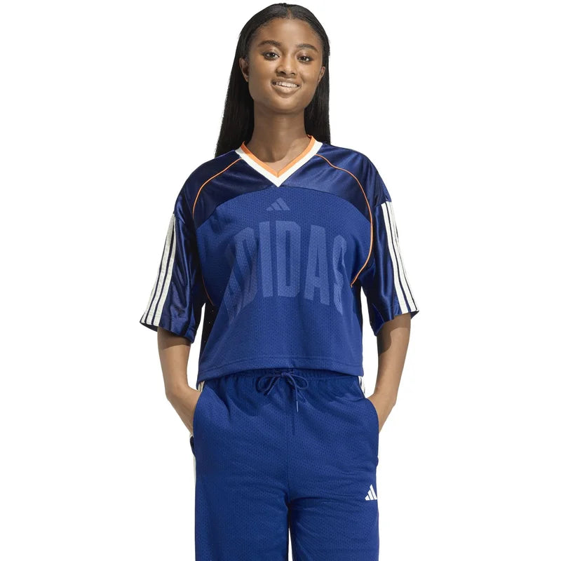 ADIDAS W STA SEAS TEE DKBLUE/PUOR/OWHITE (JZ1072)